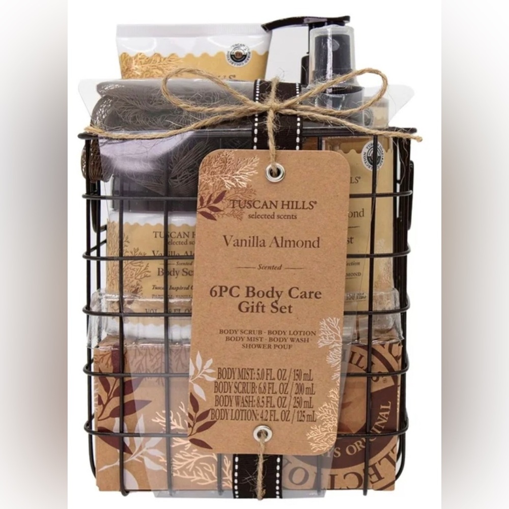 Sephora Vanilla Almond 6PC Body Care Gift Set Tuscan hills